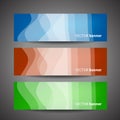 Set vector progress designer banners Royalty Free Stock Photo