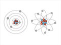 Set of Vector science model of Atom Royalty Free Stock Photo