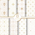 Set of vector seamless pattern