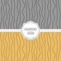 A set of vector stylish fashionable patterns of patterns in silver and gold colors.Templates for birthday celebrations Royalty Free Stock Photo