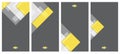 A set of vector templates for creating web banners, stories in colors of the year 2021. Minimalistic design template, ultimate