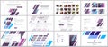 Set of vector templates for website design, minimal presentation