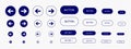 Set of vector UI Kit buttons. User interface icons. Interface design set. For mobile devices, the Internet, social networks and