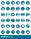 Set of vector web icons Mobile