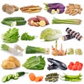 Set of vegetable isolated on white background Royalty Free Stock Photo