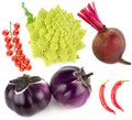 Set of vegetables isolated on white. Collage Royalty Free Stock Photo
