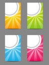 Set of vertical banners