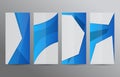Set vertical banners blue background07 Royalty Free Stock Photo