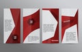 Set vertical banners red background04 Royalty Free Stock Photo