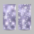 Set of vertical banners with stars and circles Royalty Free Stock Photo