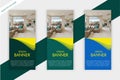 Set of vertical promotional banners