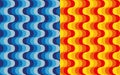 Set of vertical waves patterns Royalty Free Stock Photo