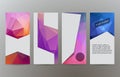 Set of vertical web banner layout background16