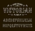 Set of Victorian style alphabet letters