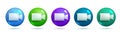 Set of video call icons. Colorful 3d icons in white background for creative user inteface and design.