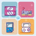 Set of videogames icons