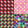 Set of vintage abstract seamless patterns