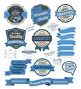 Set of vintage badges and design elements