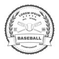 Set of vintage baseball labels and badges. Vector Royalty Free Stock Photo