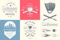Set of Vintage Baseball Labels and Badges. Royalty Free Stock Photo