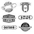 Set of vintage black and white logos, badges Royalty Free Stock Photo
