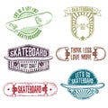 Set of vintage color logos, badges, badges, labels Royalty Free Stock Photo