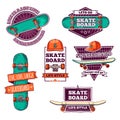 Set of vintage color logos, badges, badges, labels Royalty Free Stock Photo