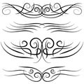 Set of vintage decorative curls, swirls, monograms and calligraphic borders.