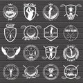 Set of vintage golf labels, badges Royalty Free Stock Photo