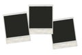 Set vintage instant polaroid photo frames Royalty Free Stock Photo