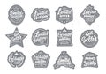 Set of vintage limited edition. Phrases: Best seller, Exclusive, Limited Edition, Limited offer, collection etc. Retro emblems, Royalty Free Stock Photo