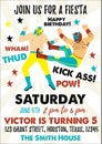 Set of Vintage Lucha Libre tickets. Lucha Libre Birthday Party.