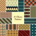 Set of vintage patterns