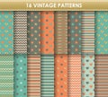 Set of vintage patterns