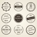 Set vintage retro coffee Royalty Free Stock Photo