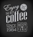 Set of Vintage Retro Coffee Royalty Free Stock Photo