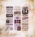 Set Of Vintage Retro Coffee Royalty Free Stock Photo