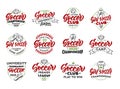 Set of vintage Soccer emblems and stamps. Colorful badges, templates, stickers on white background isolated