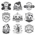 Set of vintage sports emblems Royalty Free Stock Photo