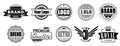 Set of vintage style badges, logos, emblem. Old school vintage sign, retro logo emblem for your design Royalty Free Stock Photo