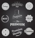 Set of Vintage styled design icons and banners