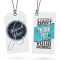 Set of Vintage Thank You Tags