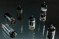 a set of vintage vacuum tubes Royalty Free Stock Photo