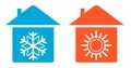 Set warm and cold in home icon