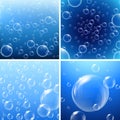 A Set of Water Bubble Background