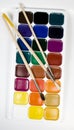 Set of water colour paints