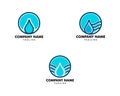 Set of Water drop logo design element vector illustration icon droplet energy nature Royalty Free Stock Photo
