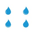 set of water drop logo and symbol design vector. Royalty Free Stock Photo