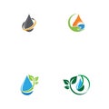 Set Water drop Logo Template vector illustration design Royalty Free Stock Photo