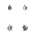 Set Water drop Logo Template vector illustration design Royalty Free Stock Photo